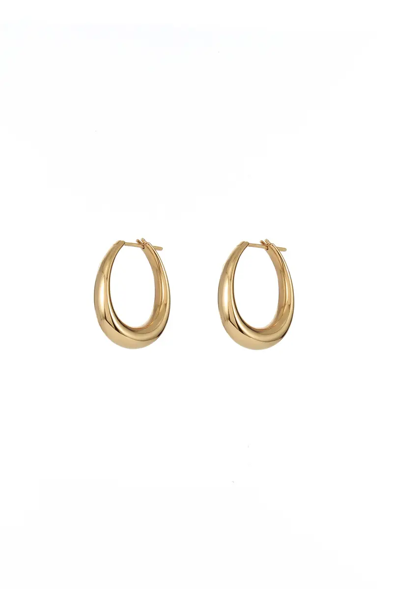 Gabriela Hearst Small Drop Earrings in 18K Yellow Gold | Thumbnail 2 Gabriela Hearst Small Drop Earrings in 18K Yellow Gold | Thumbnail 2