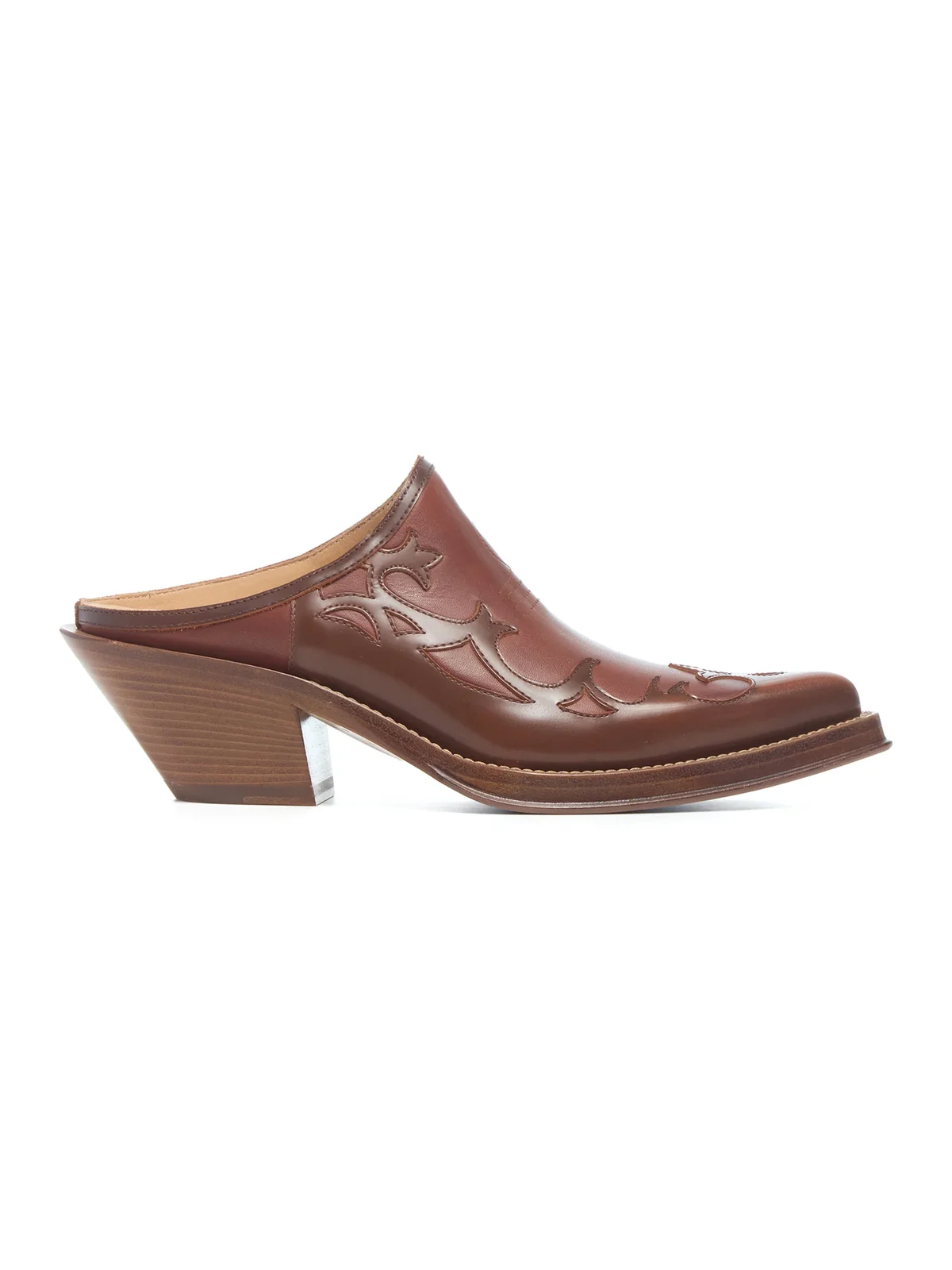 Gabriela Hearst Temperance Cowboy Mule in Cognac Leather
