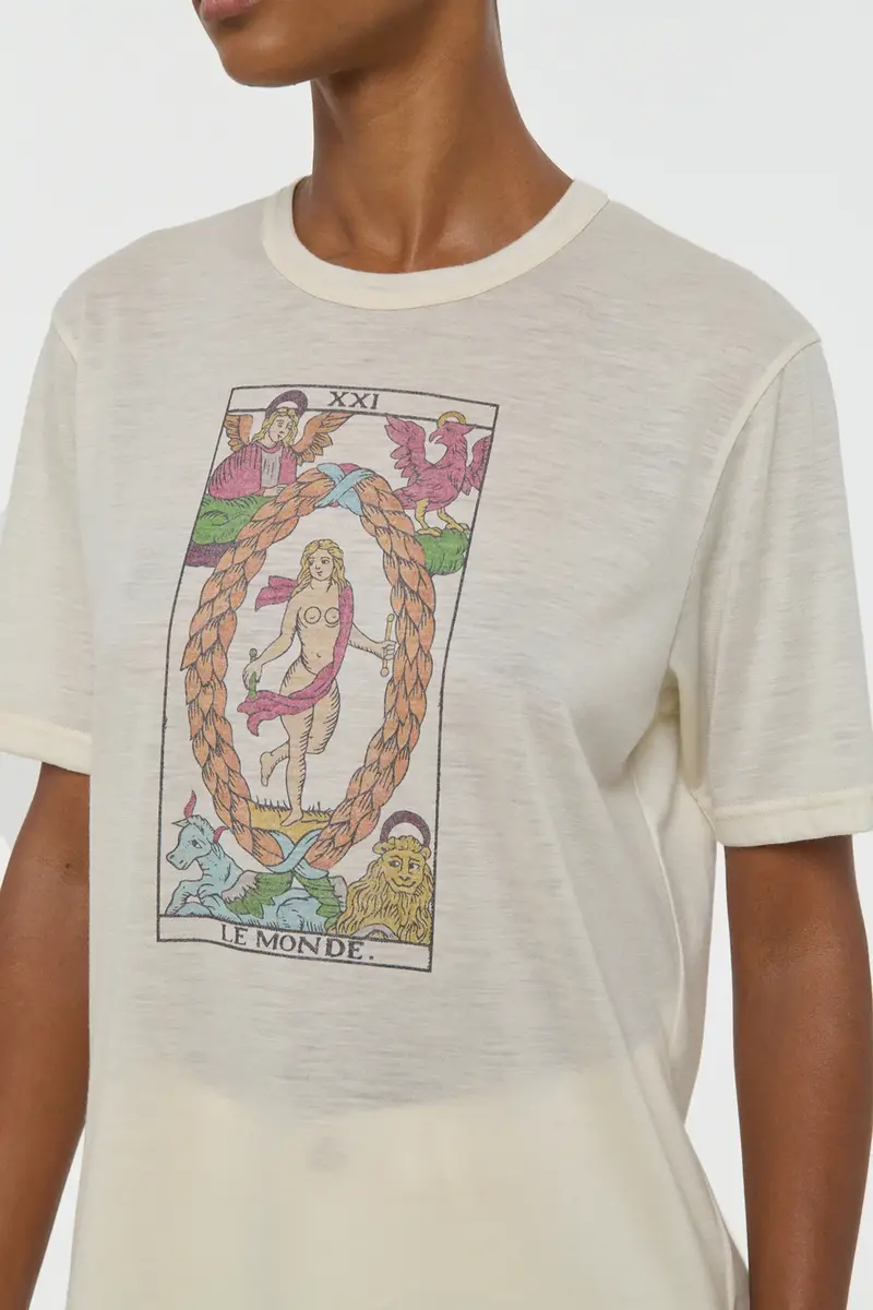 Gabriela Hearst Sayara T-Shirt In World Multi Printed Cashmere | Thumbnail 6 Gabriela Hearst Sayara T-Shirt In World Multi Printed Cashmere | Thumbnail 6