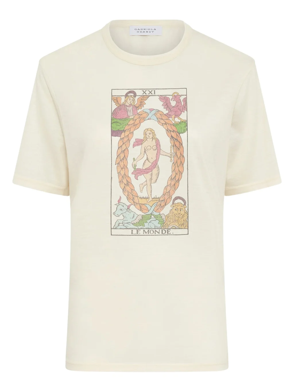 Sayara T-Shirt In World Multi Printed Cashmere Sayara T-Shirt In World Multi Printed Cashmere