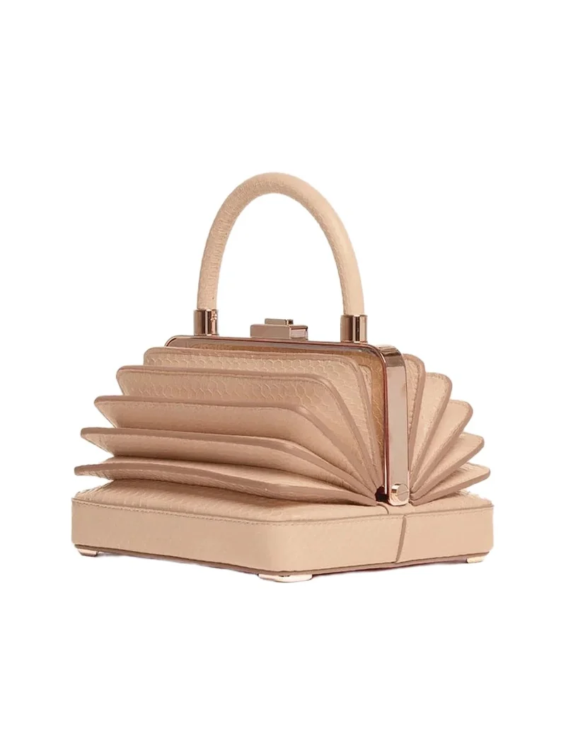 Gabriela Hearst Small Diana Bag in Nude Snakeskin