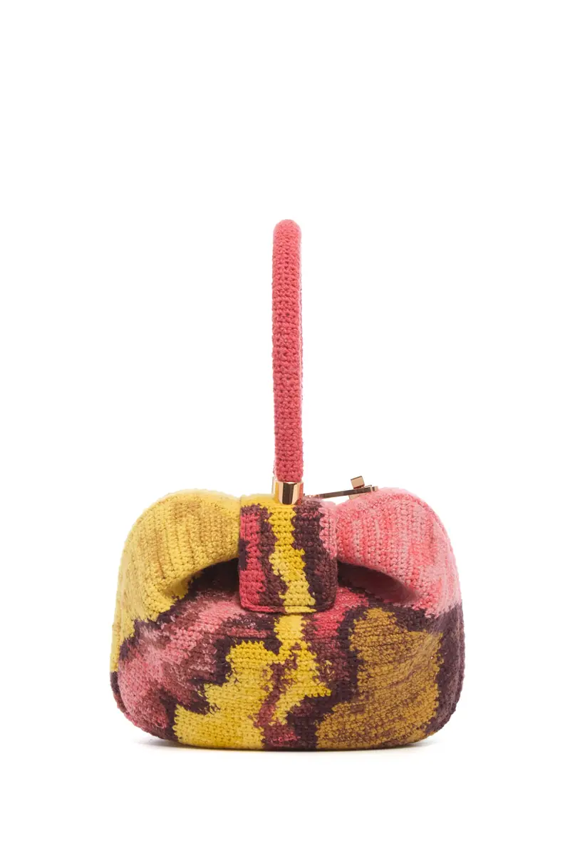 Gabriela Hearst Nina Bag in Earth Multi Crochet Cashmere | Thumbnail 3 Gabriela Hearst Nina Bag in Earth Multi Crochet Cashmere | Thumbnail 3