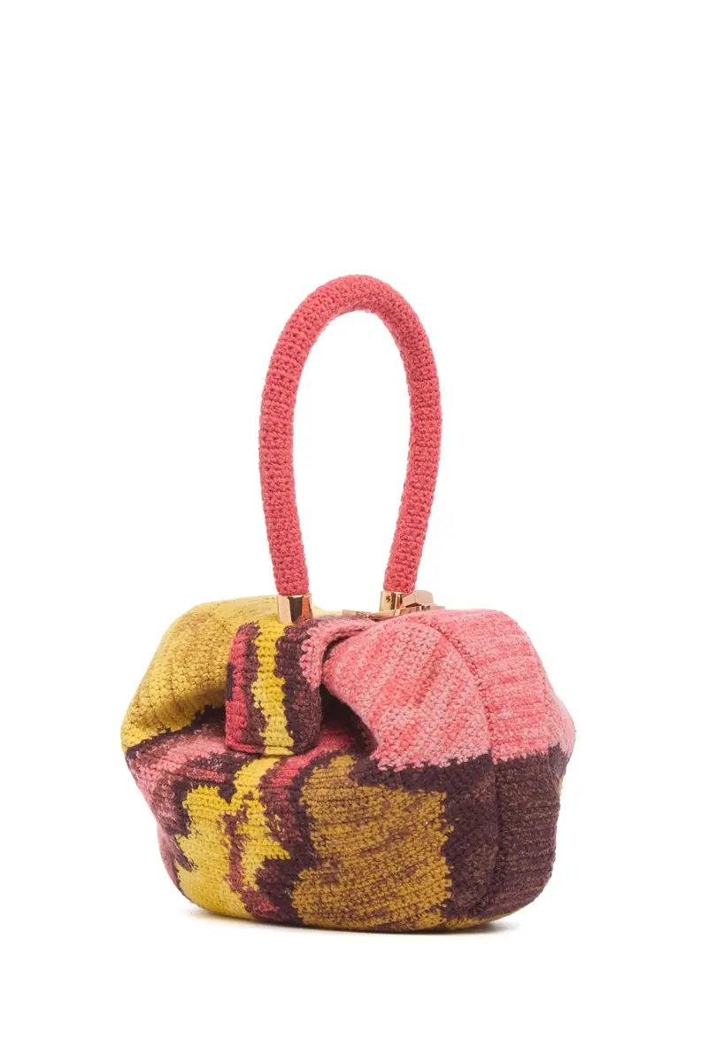 Gabriela Hearst Nina Bag in Earth Multi Crochet Cashmere | Image 1 Gabriela Hearst Nina Bag in Earth Multi Crochet Cashmere | Image 1