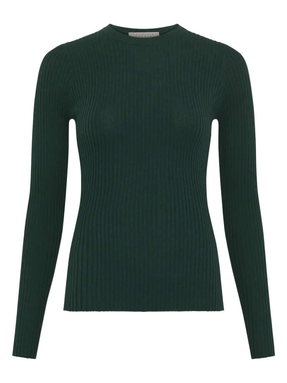 Browning Knit Sweater in English Green Cashmere Silk Browning Knit Sweater in English Green Cashmere Silk