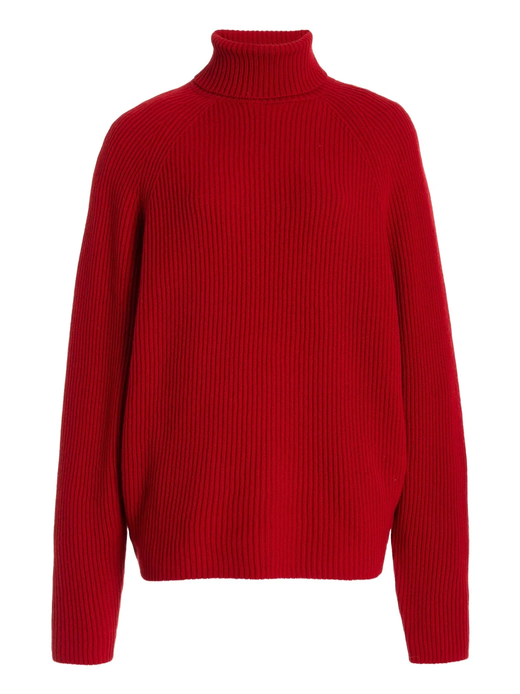 Gabriela Hearst Wigman Knit Turtleneck Sweater in Scarlet Red Cashmere