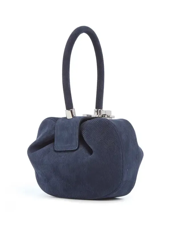 Gabriela Hearst Demi Bag in Electric Navy Suede Corduroy