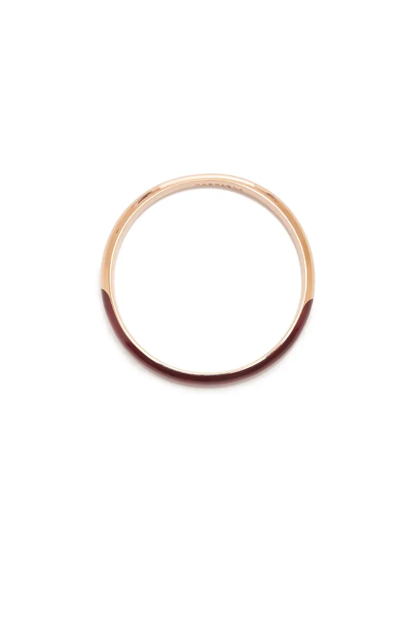 Gabriela Hearst Bangle in 18K Rose Gold & Vitreous Red Enamel | Thumbnail 4