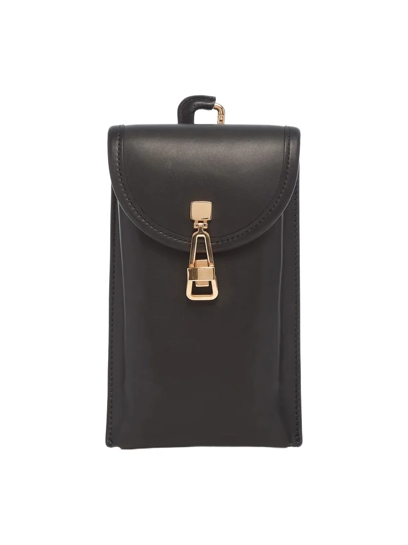 Gabriela Hearst Sunglasses Pouch in Black Leather