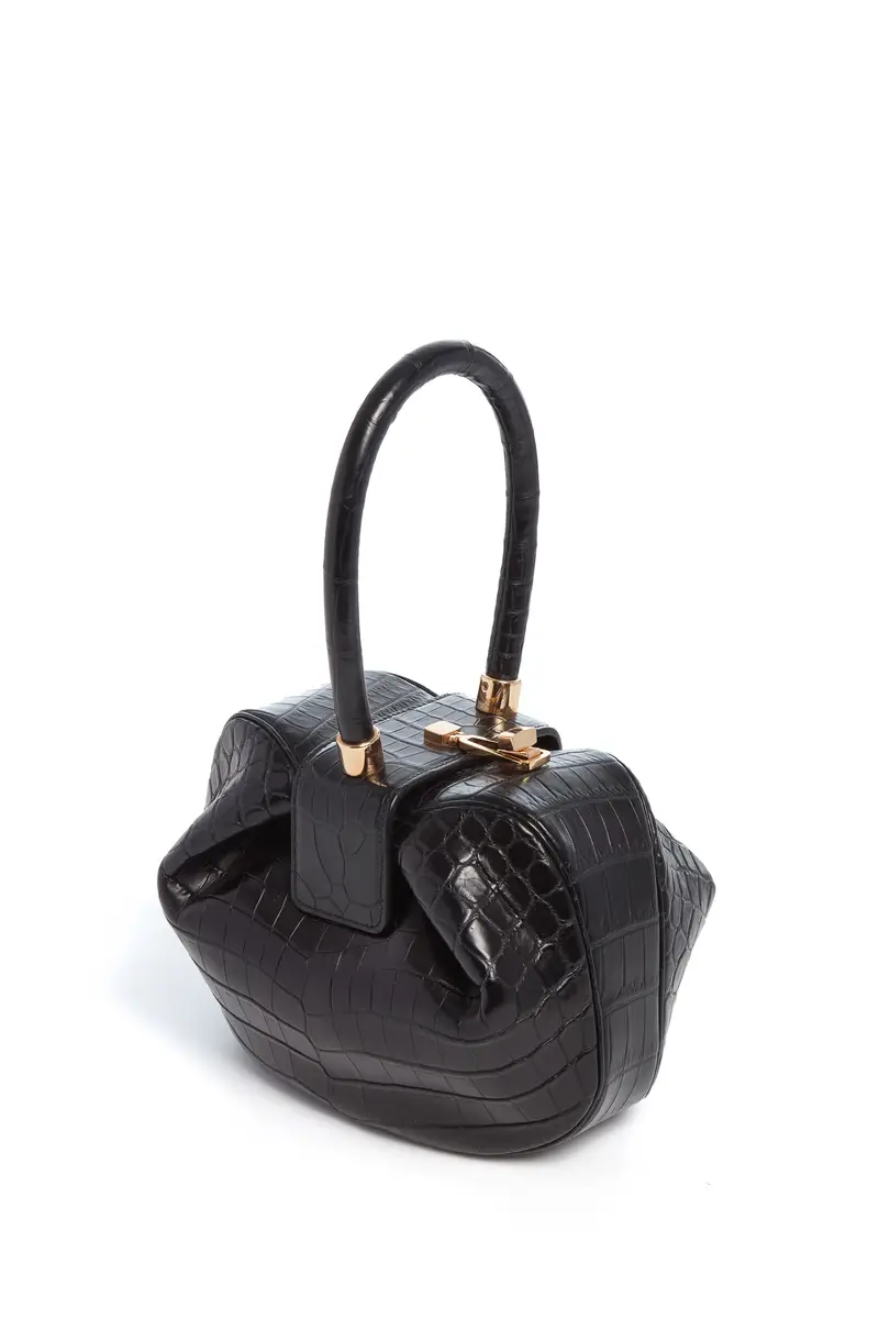 Gabriela Hearst Nina Bag in Black Crocodile Leather | Thumbnail 3
