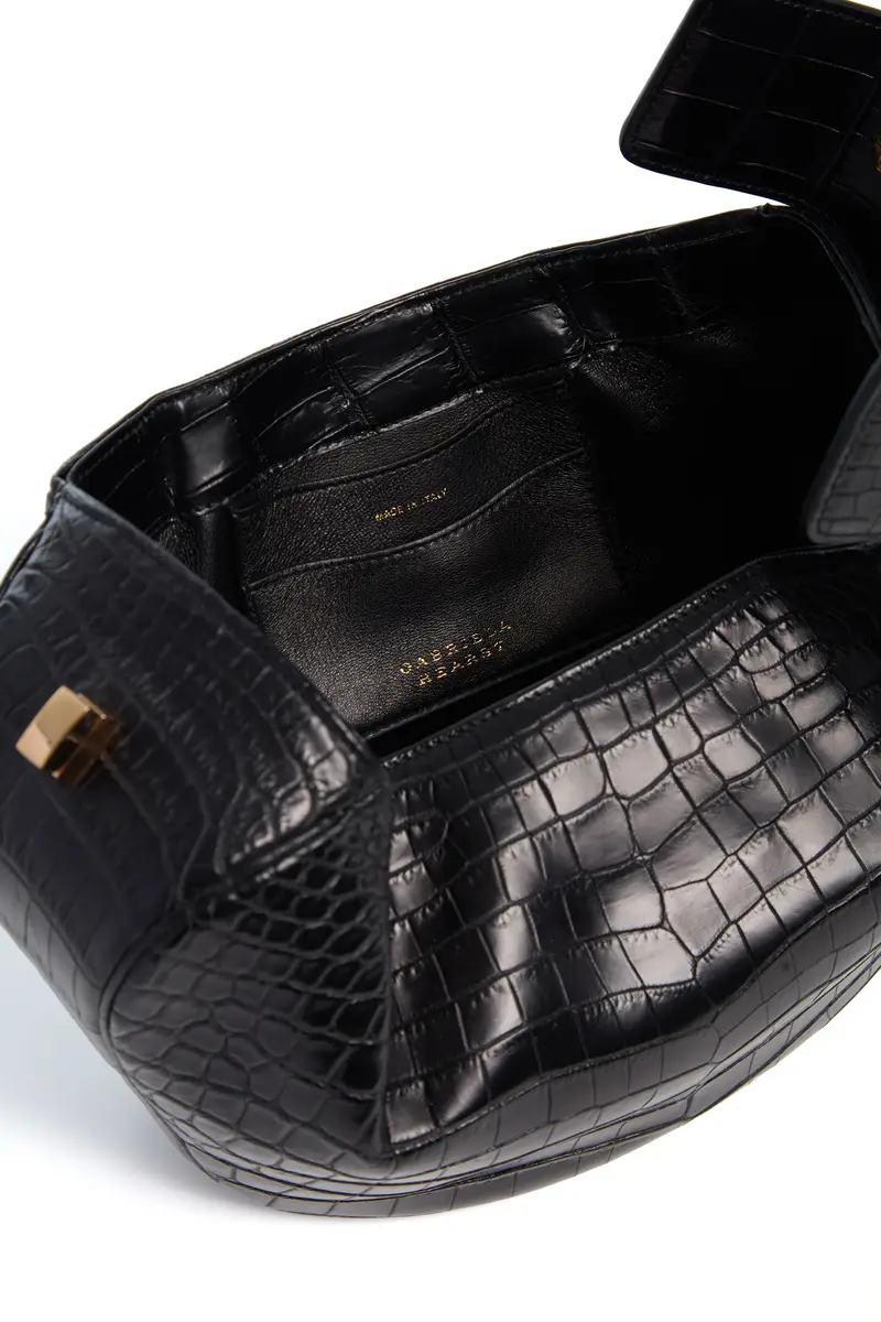 Gabriela Hearst Nina Bag in Black Crocodile Leather | Thumbnail 4