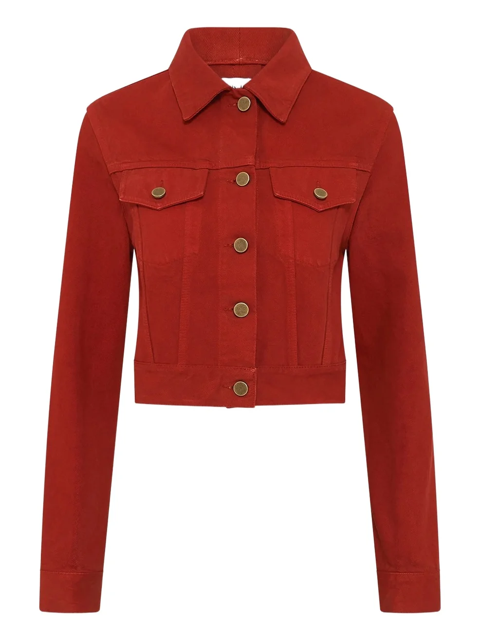 Gabriela Hearst Bronte Jacket in Antelope Orange Recycled Cotton Denim