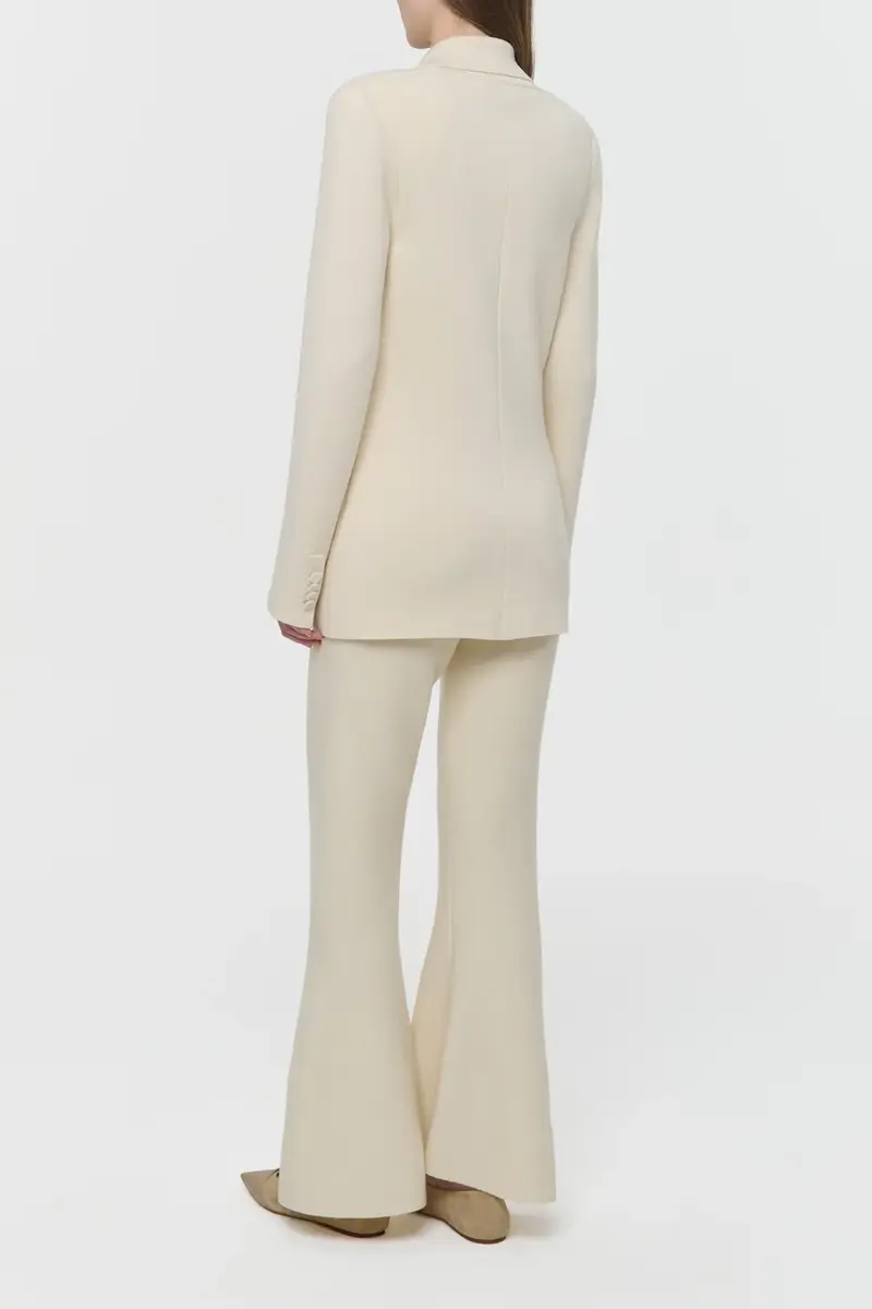 Gabriela Hearst Ceto Knit Blazer in Off White Merino Wool Cashmere | Thumbnail 4 Gabriela Hearst Ceto Knit Blazer in Off White Merino Wool Cashmere | Thumbnail 4