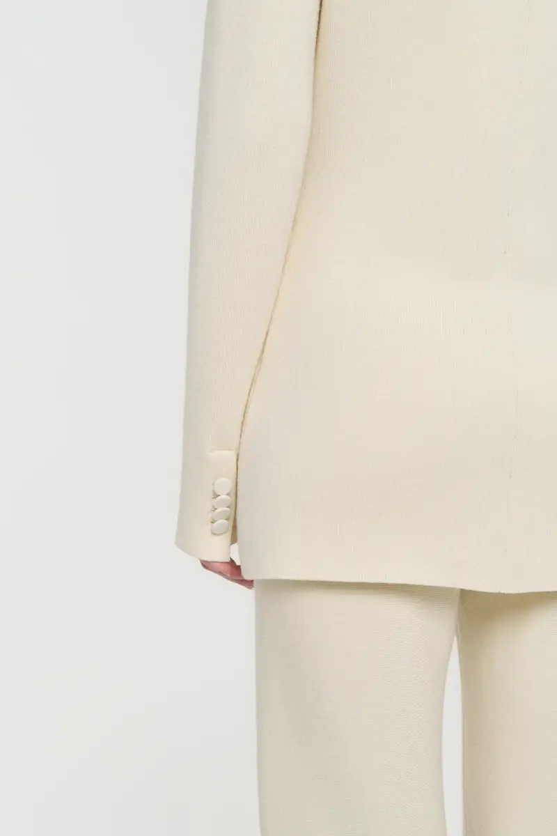 Gabriela Hearst Ceto Knit Blazer in Off White Merino Wool Cashmere | Thumbnail 6 Gabriela Hearst Ceto Knit Blazer in Off White Merino Wool Cashmere | Thumbnail 6
