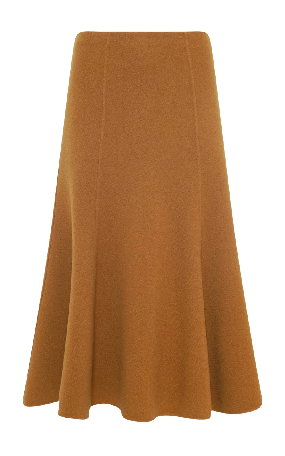 Patterson Midi Skirt in Yellow Ochre Double-face Recycled Cashmere Patterson Midi Skirt in Yellow Ochre Double-face Recycled Cashmere