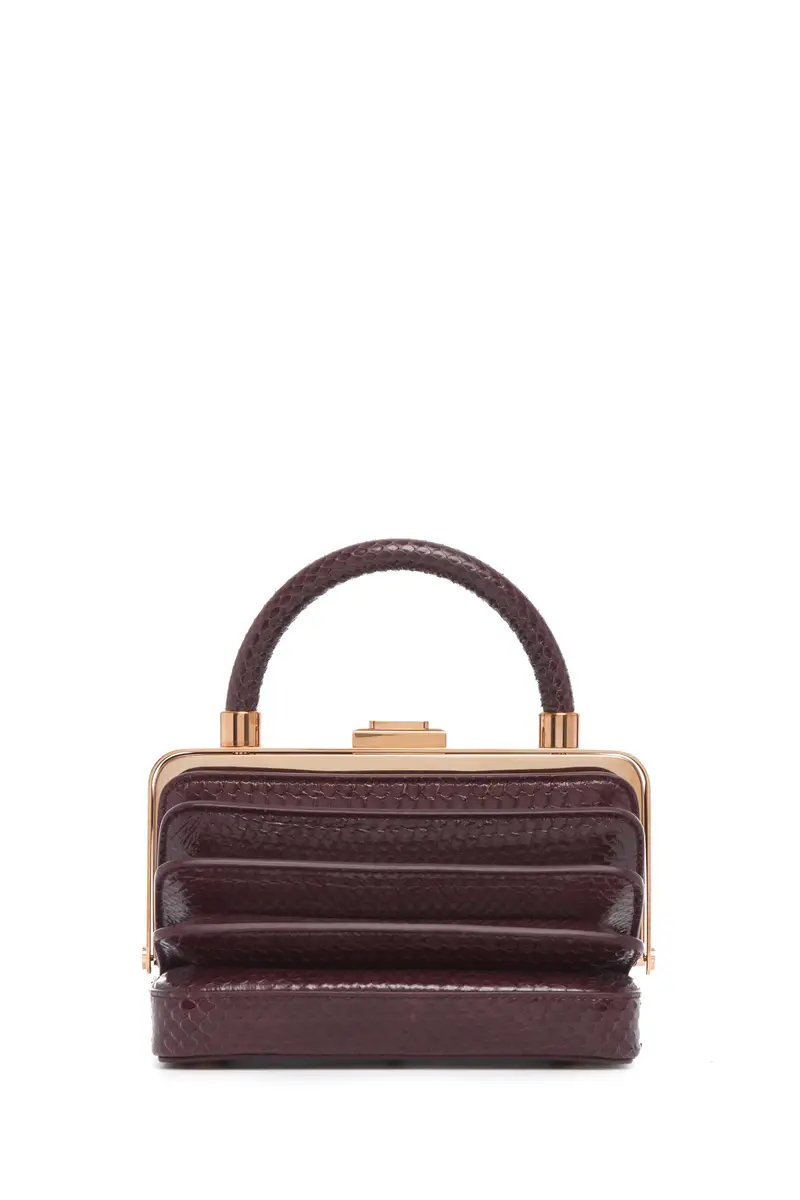 Gabriela Hearst Diana Bag in Bordeaux Snakeskin | Thumbnail 2 Gabriela Hearst Diana Bag in Bordeaux Snakeskin | Thumbnail 2
