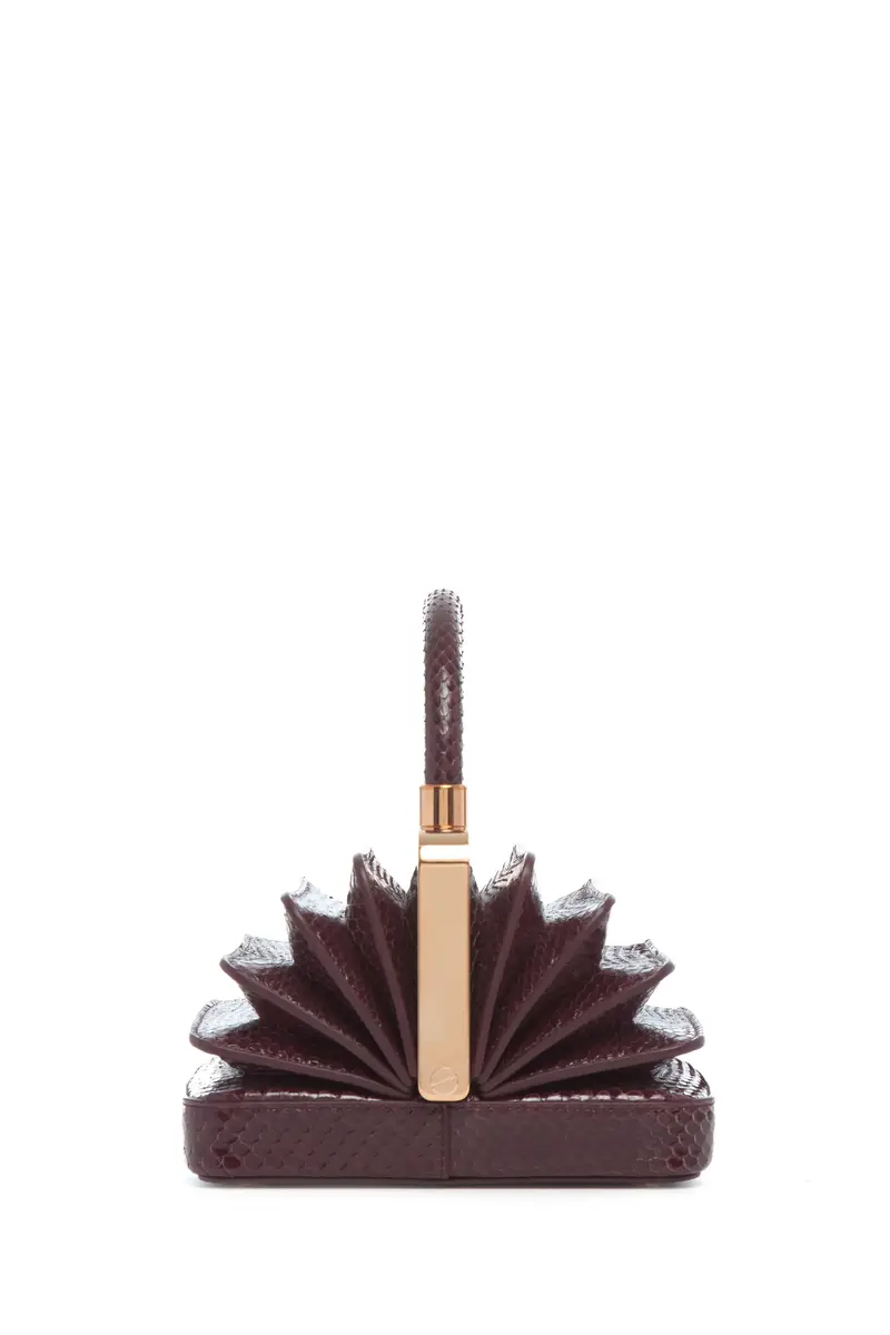 Gabriela Hearst Diana Bag in Bordeaux Snakeskin | Thumbnail 3 Gabriela Hearst Diana Bag in Bordeaux Snakeskin | Thumbnail 3