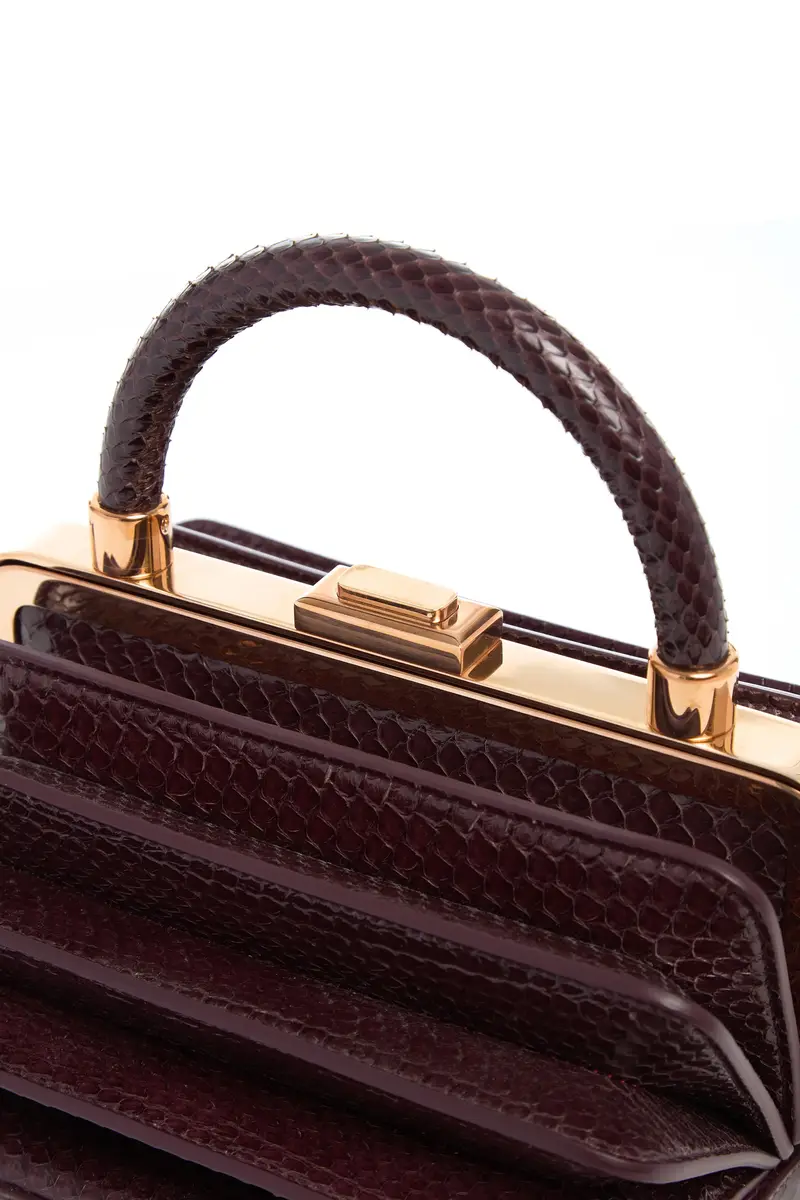 Gabriela Hearst Diana Bag in Bordeaux Snakeskin | Thumbnail 4 Gabriela Hearst Diana Bag in Bordeaux Snakeskin | Thumbnail 4