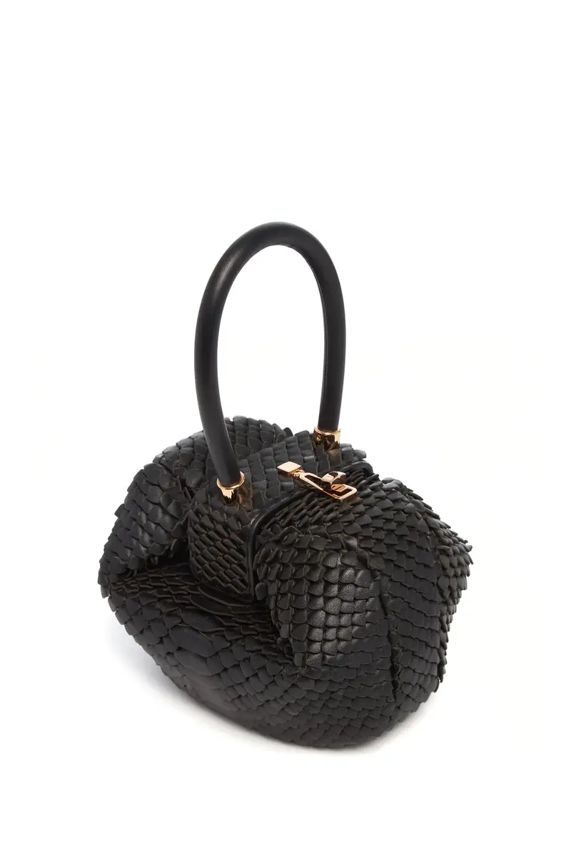 Gabriela Hearst Nina Bag in Black Leather Snake Scales | Thumbnail 4