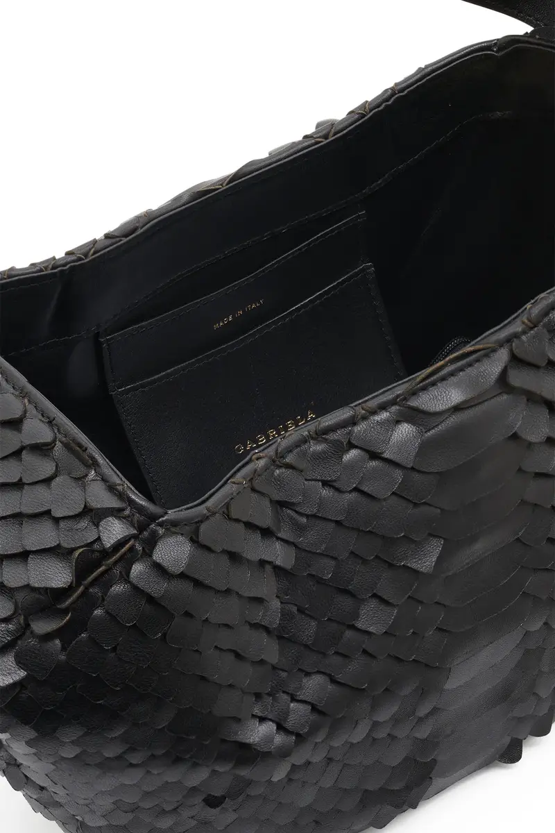 Gabriela Hearst Nina Bag in Black Leather Snake Scales | Thumbnail 6