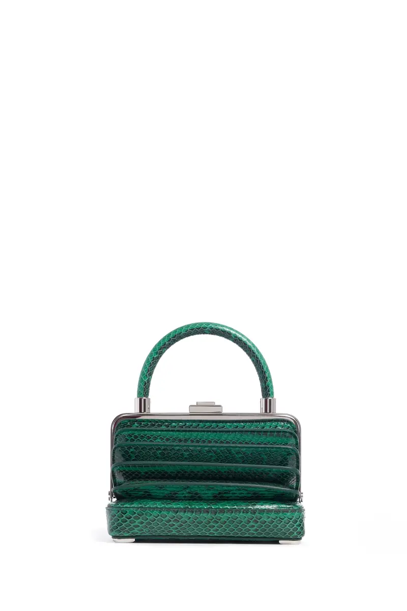 Gabriela Hearst Small Diana Bag in Green Snakeskin | Thumbnail 2