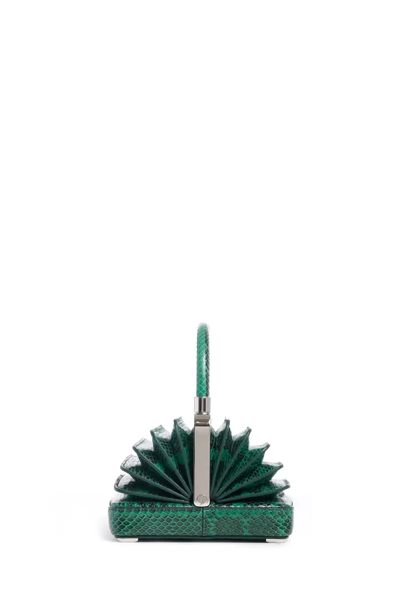 Gabriela Hearst Small Diana Bag in Green Snakeskin | Thumbnail 3