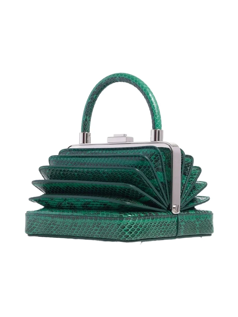 Small Diana Bag in Green Snakeskin Small Diana Bag in Green Snakeskin