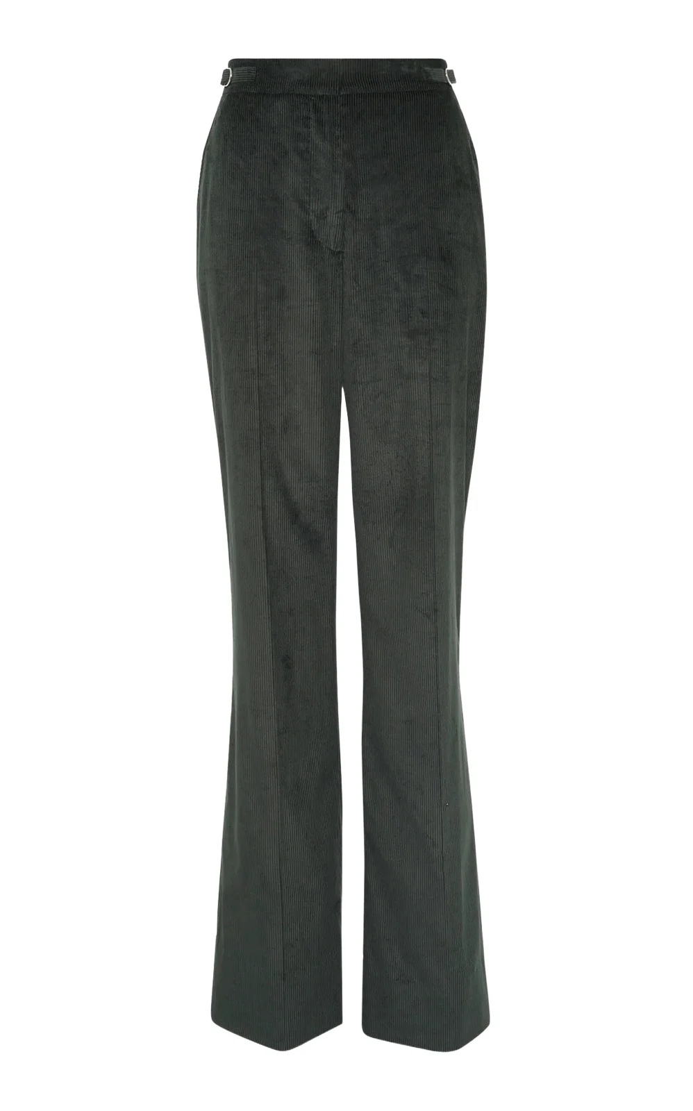 Gabriela Hearst Vesta Flare Pant in English Green Sea Island Cotton Corduroy