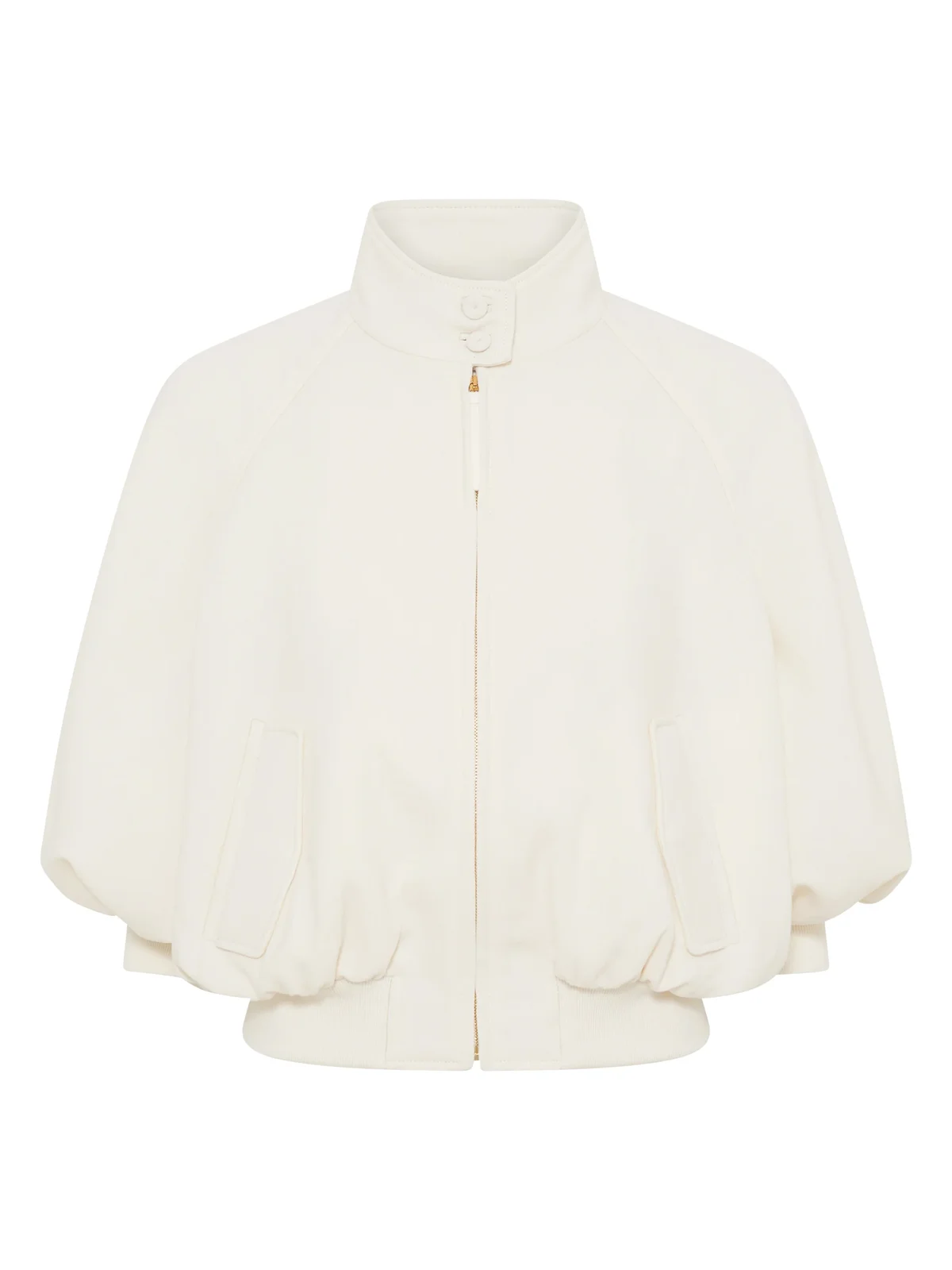 Aluin Jacket in Ivory Virgin Wool Crepe Aluin Jacket in Ivory Virgin Wool Crepe