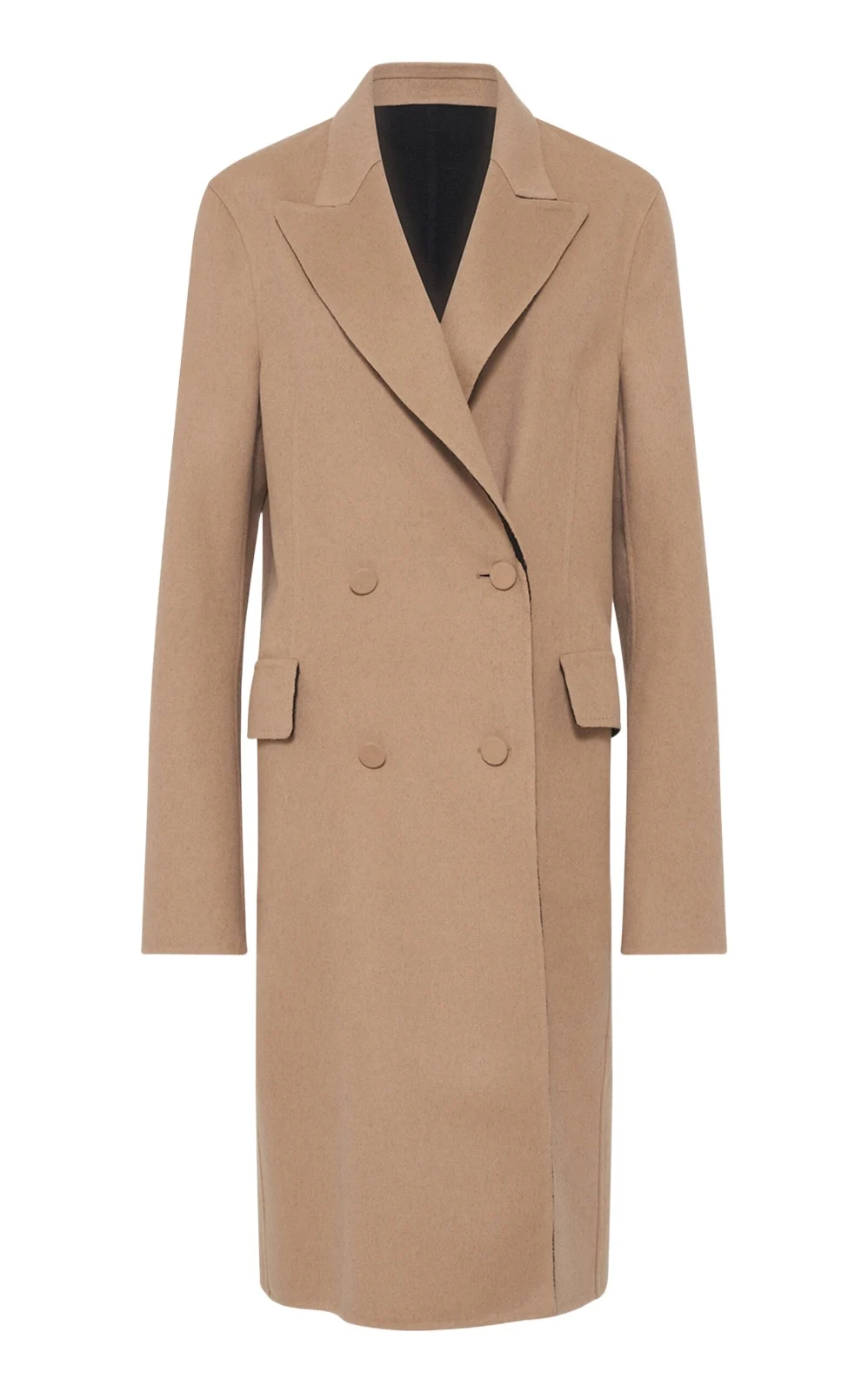 Mcaffrey Coat in Camel & Black Double-face Cashmere Mcaffrey Coat in Camel & Black Double-face Cashmere