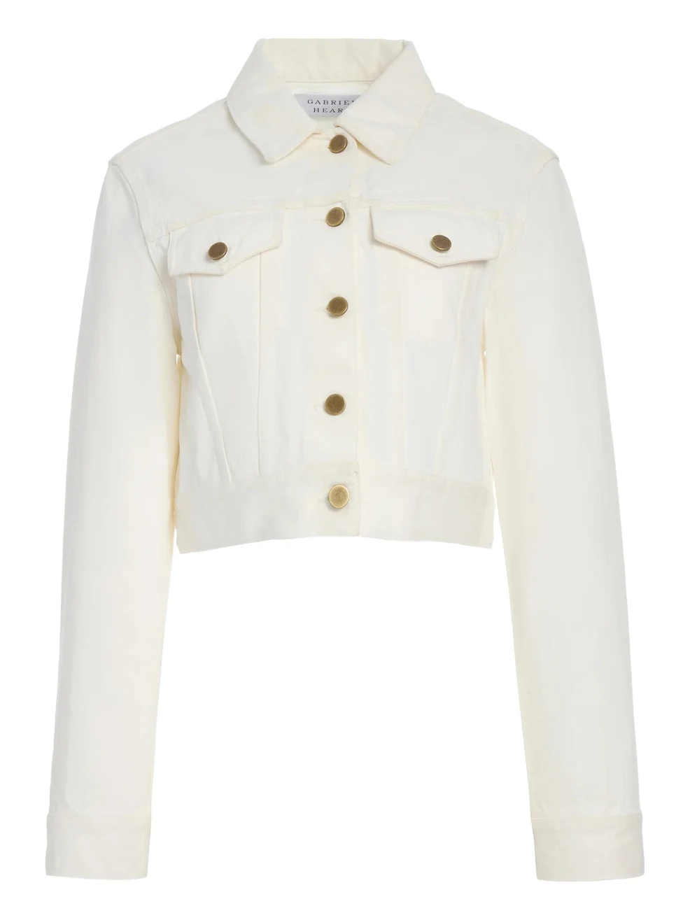 Gabriela Hearst Bronte Jacket in White Recycled Cotton Denim