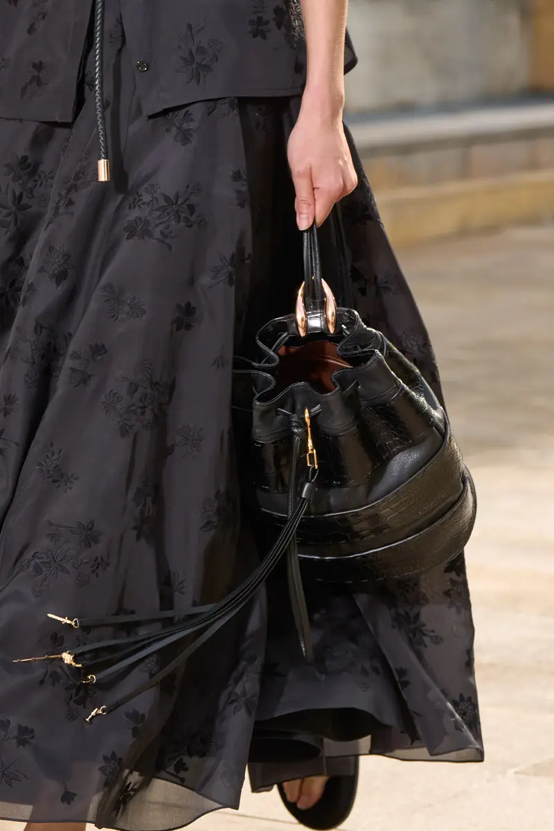 Gabriela Hearst Leonora Charm in Black Nappa Leather | Thumbnail 2 Gabriela Hearst Leonora Charm in Black Nappa Leather | Thumbnail 2