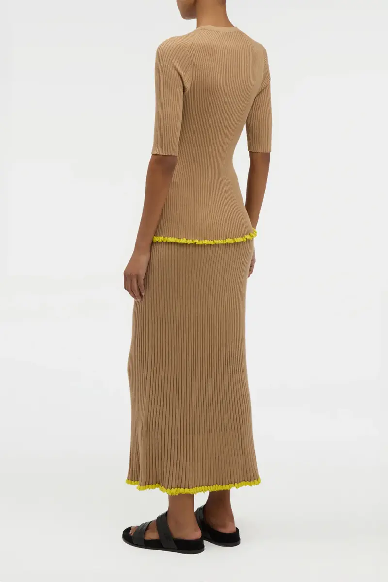 Gabriela Hearst Mireya Knit Top in Camel Silk Casmere | Thumbnail 4 Gabriela Hearst Mireya Knit Top in Camel Silk Casmere | Thumbnail 4
