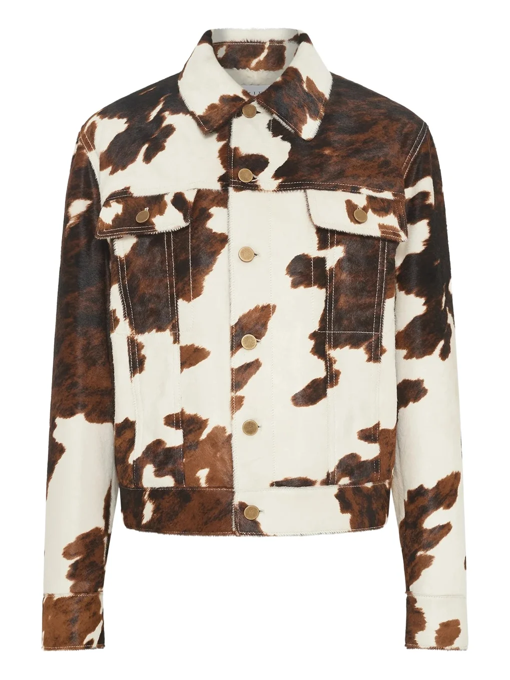Miran Jacket in Ivory Cognac Multi Pony Hair Miran Jacket in Ivory Cognac Multi Pony Hair