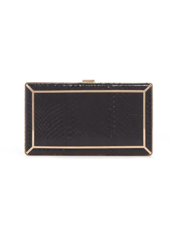 Gabriela Hearst Callas Clutch in Black Snakeskin