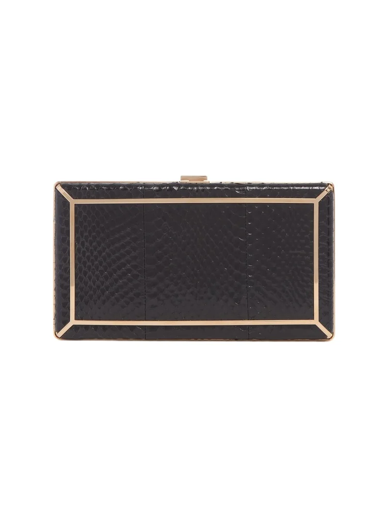 Gabriela Hearst Callas Clutch in Black Snakeskin