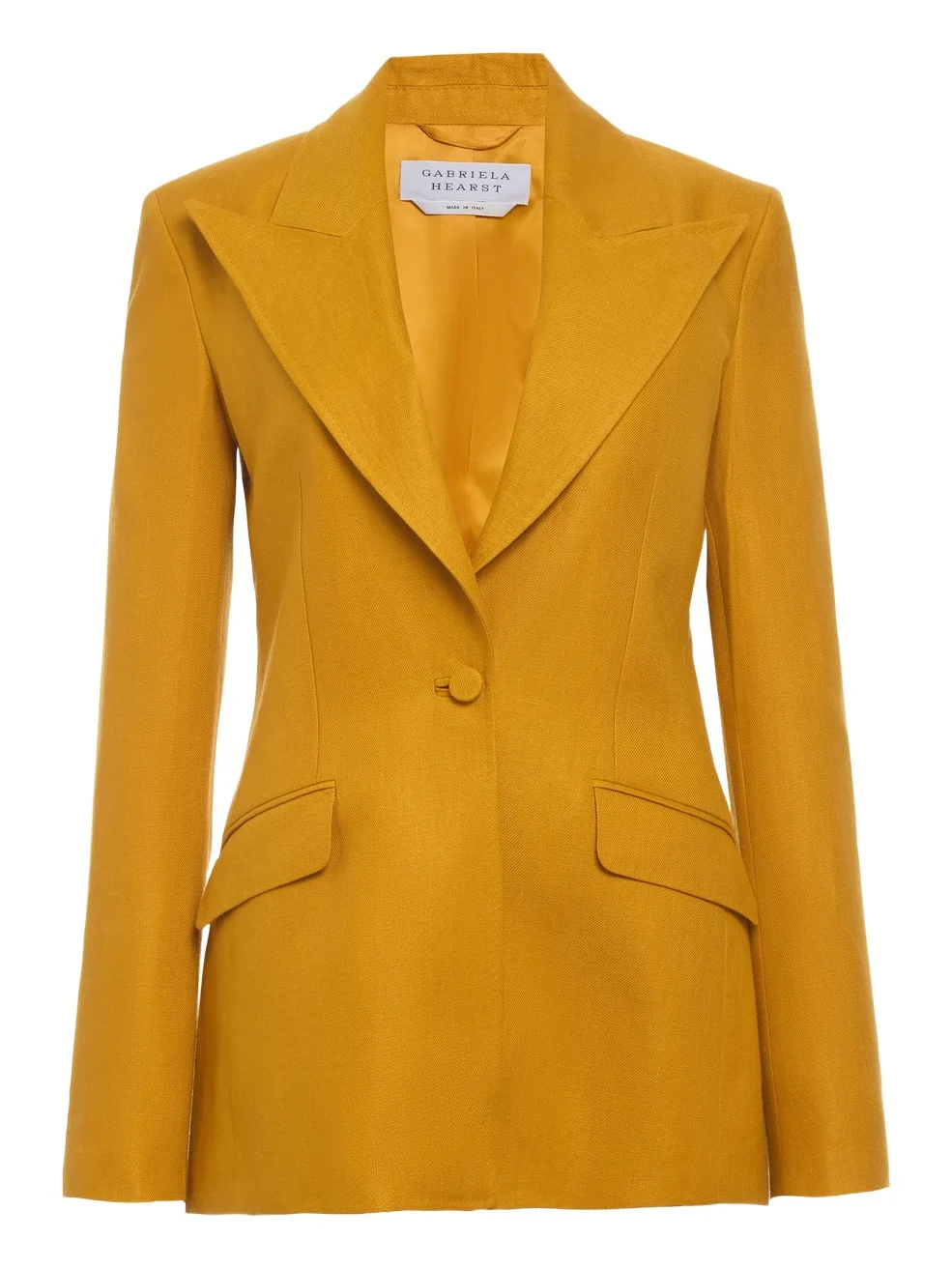 Leiva Blazer in Golden Birch Linen Twill Leiva Blazer in Golden Birch Linen Twill