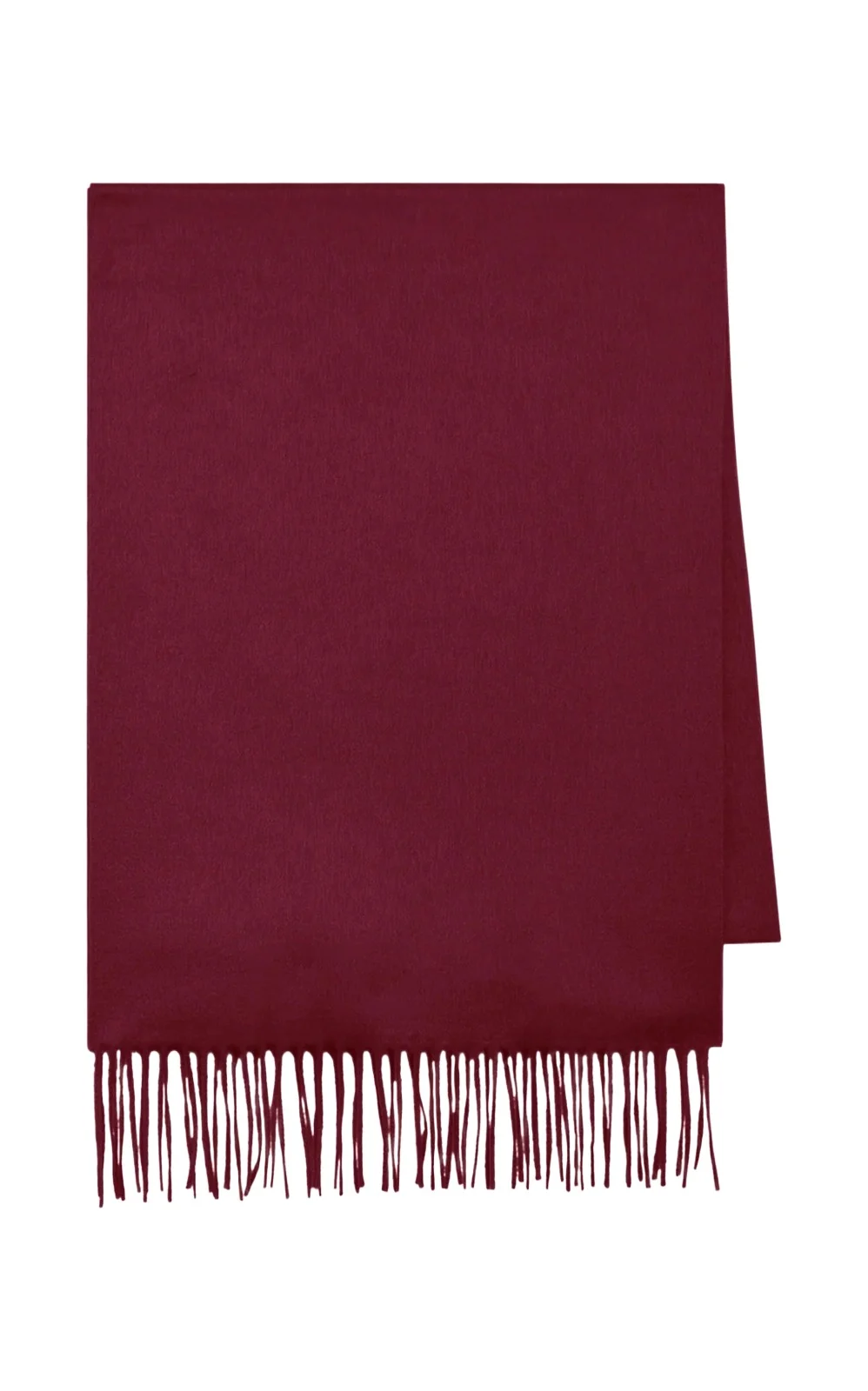 Blaine Fringe Scarf in Bordeaux Brushed Silk Cashmere Blaine Fringe Scarf in Bordeaux Brushed Silk Cashmere