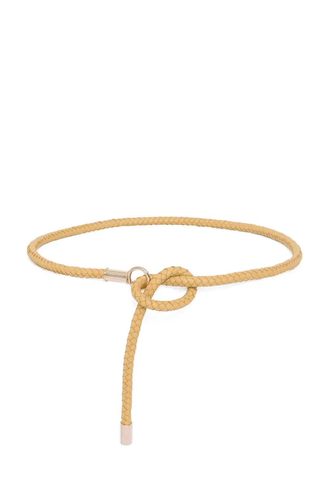 Rope Braided Belt in Beige Nappa Leather Rope Braided Belt in Beige Nappa Leather