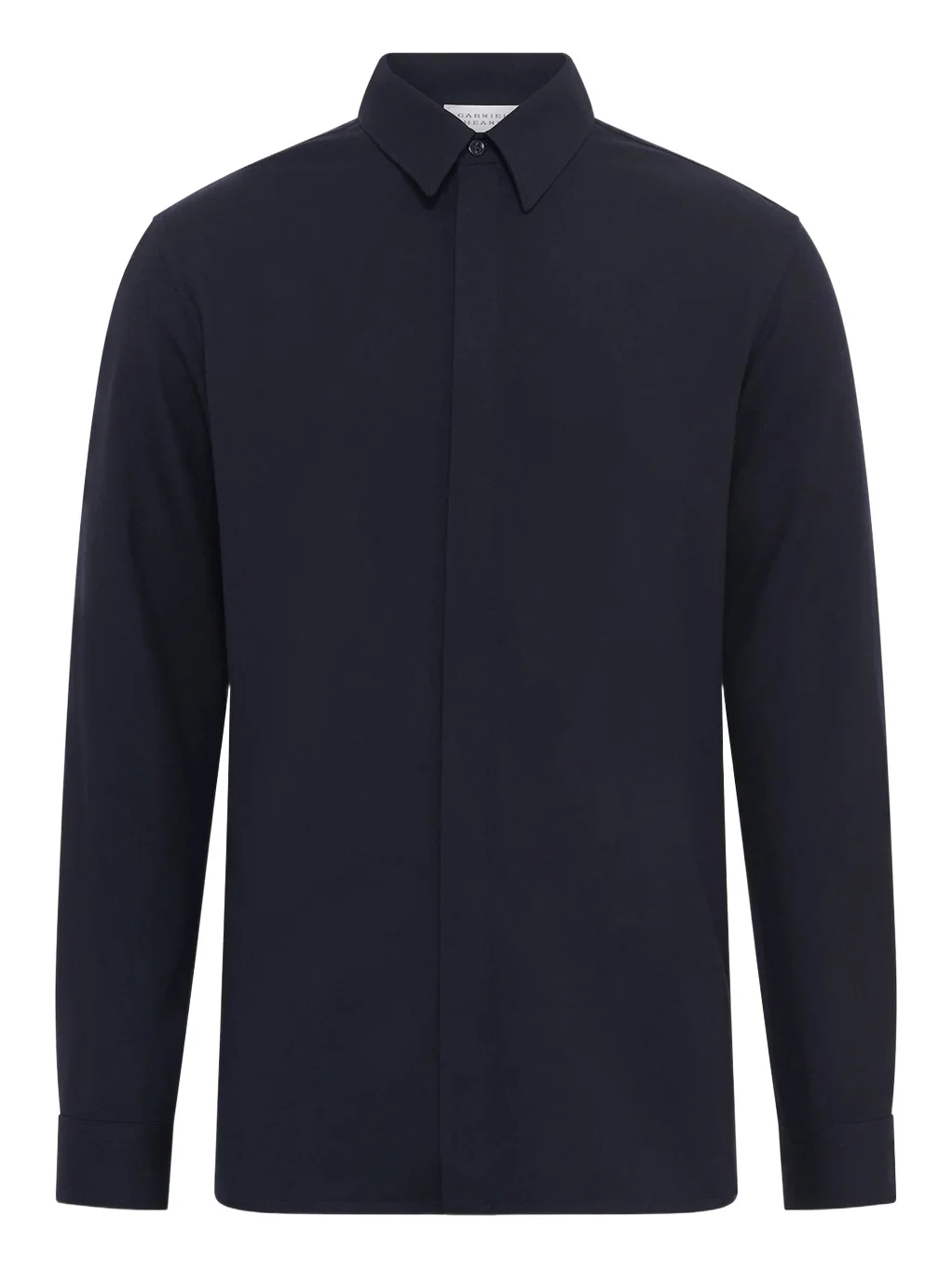 Gabriela Hearst Nicolas Shirt in Dark Navy Virgin Wool