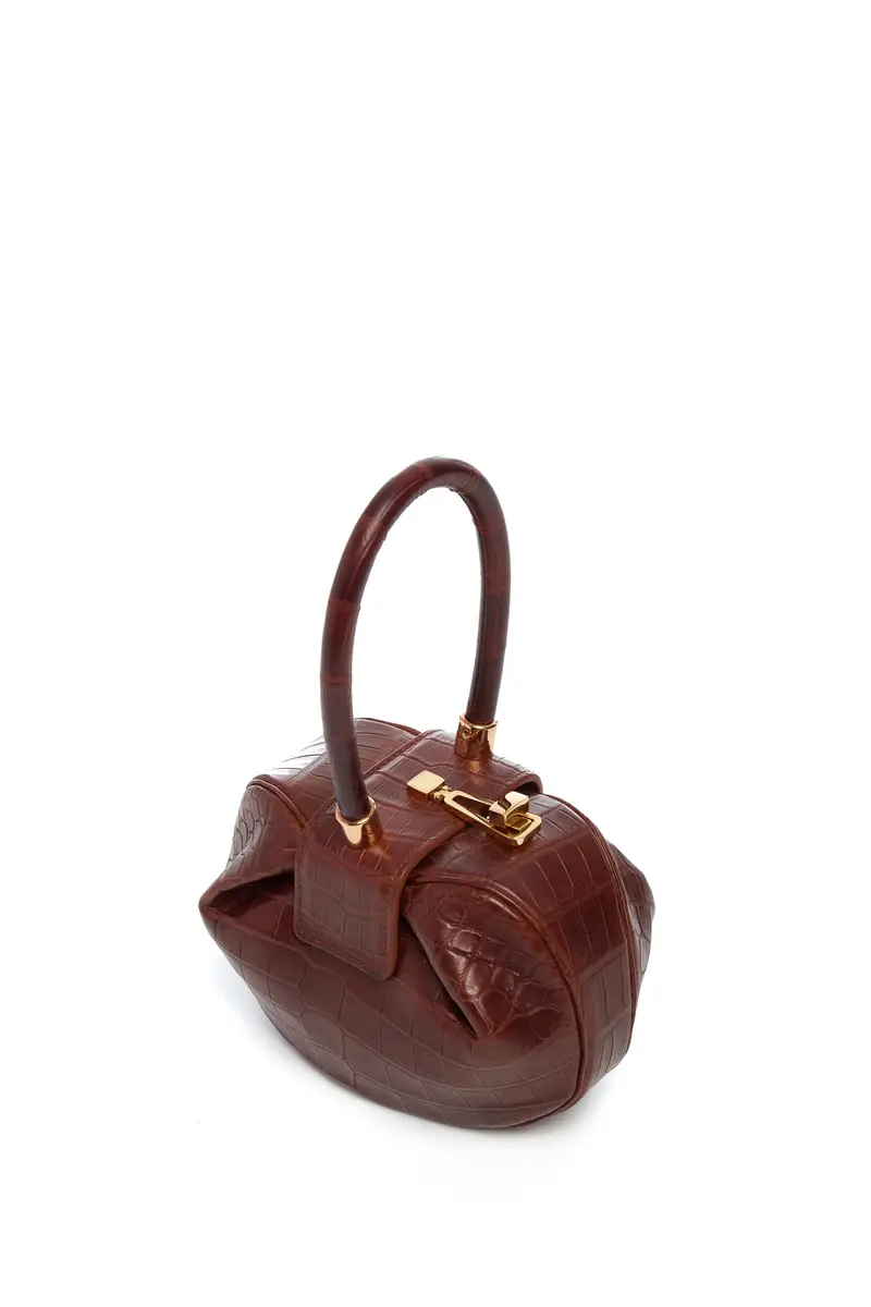 Gabriela Hearst Demi Bag in Cognac Crocodile Leather | Thumbnail 3