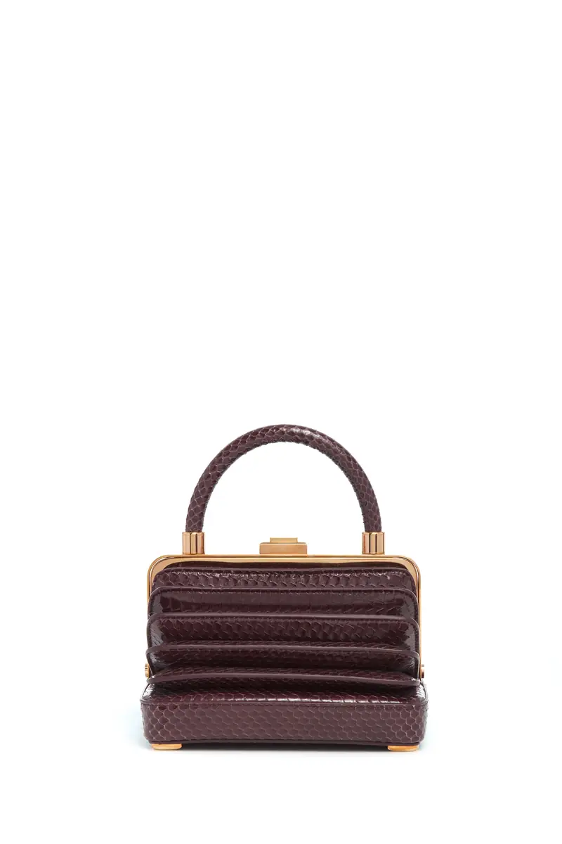 Gabriela Hearst Small Diana Bag in Bordeaux Snakeskin | Thumbnail 2 Gabriela Hearst Small Diana Bag in Bordeaux Snakeskin | Thumbnail 2