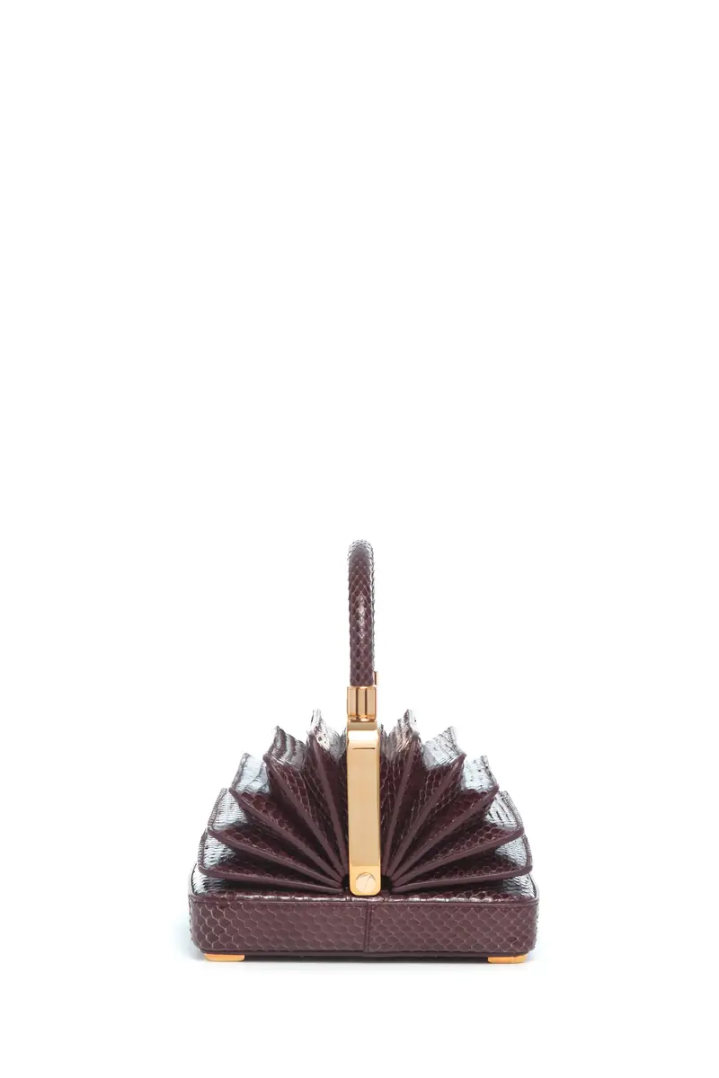 Gabriela Hearst Small Diana Bag in Bordeaux Snakeskin | Thumbnail 3 Gabriela Hearst Small Diana Bag in Bordeaux Snakeskin | Thumbnail 3