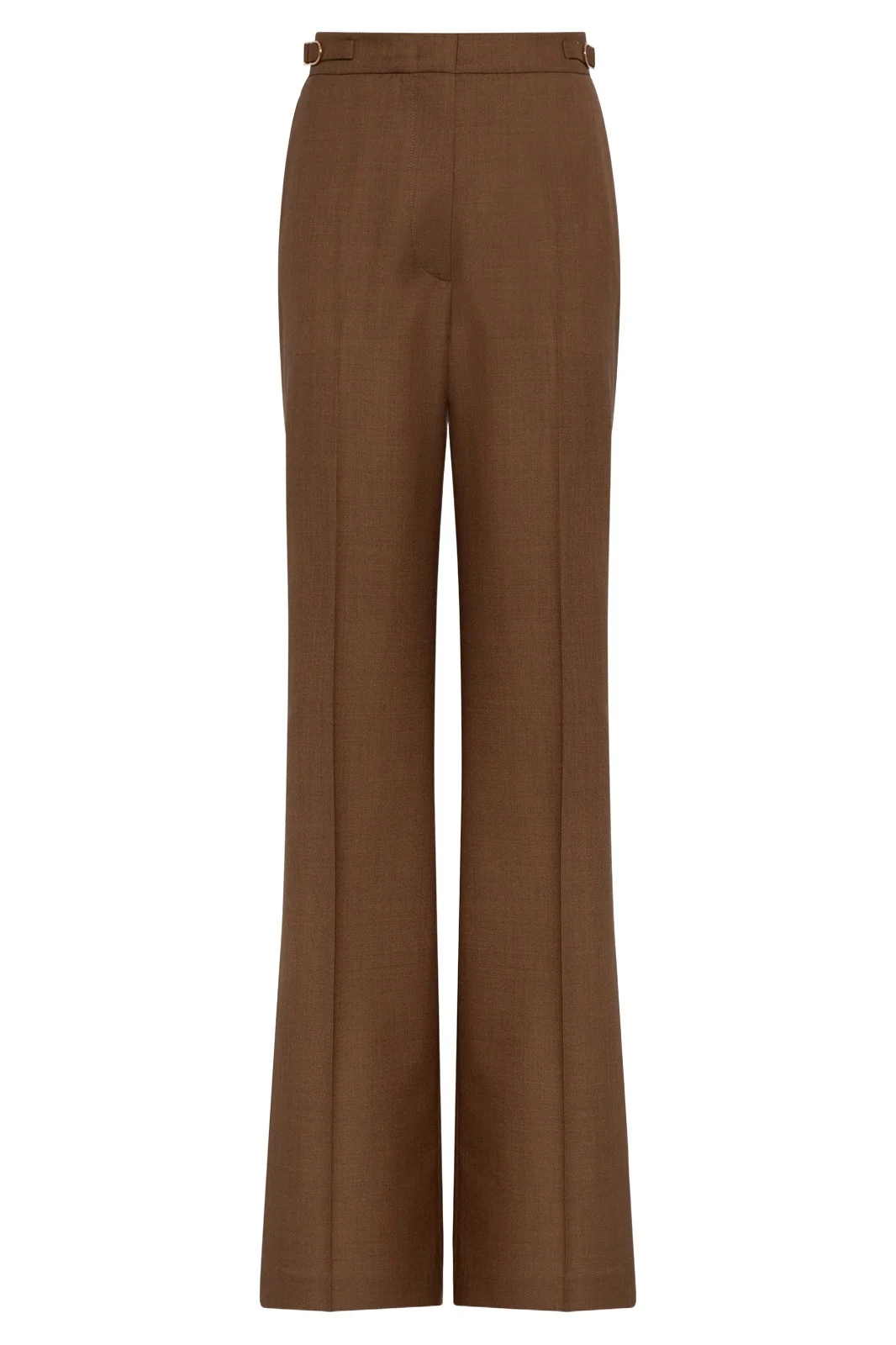 Vesta Flare Pant in Chestnut Wool Silk Vesta Flare Pant in Chestnut Wool Silk
