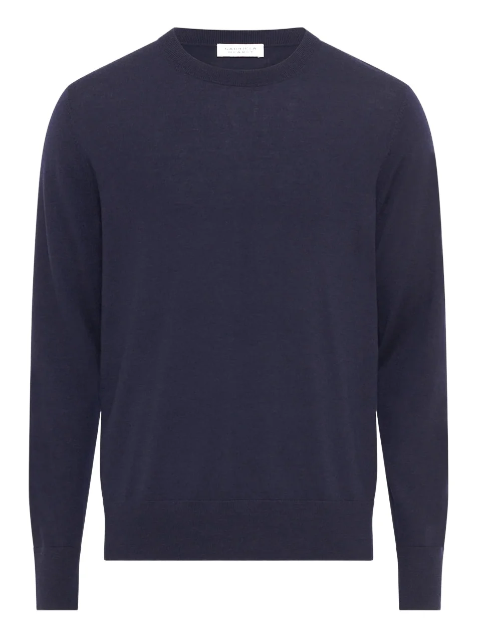 Gabriela Hearst Palco Knit Sweater in Electric Navy Merino Wool