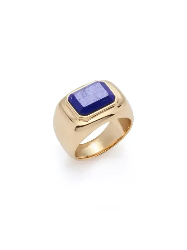 Large Ring in 18K Yellow Gold & Lapis Stone Large Ring in 18K Yellow Gold & Lapis Stone