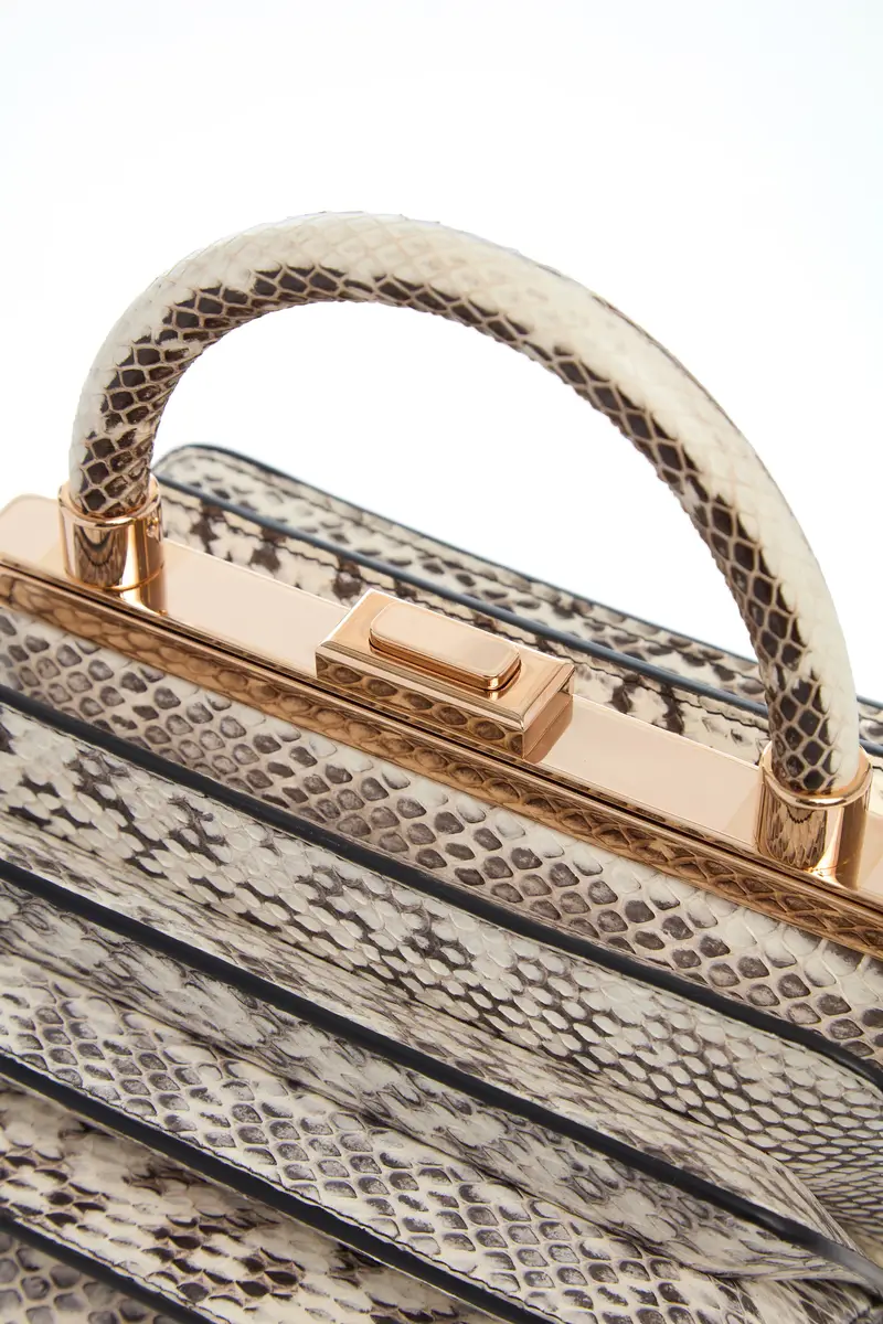 Gabriela Hearst Diana Bag in Black & White Snakeskin | Thumbnail 4 Gabriela Hearst Diana Bag in Black & White Snakeskin | Thumbnail 4