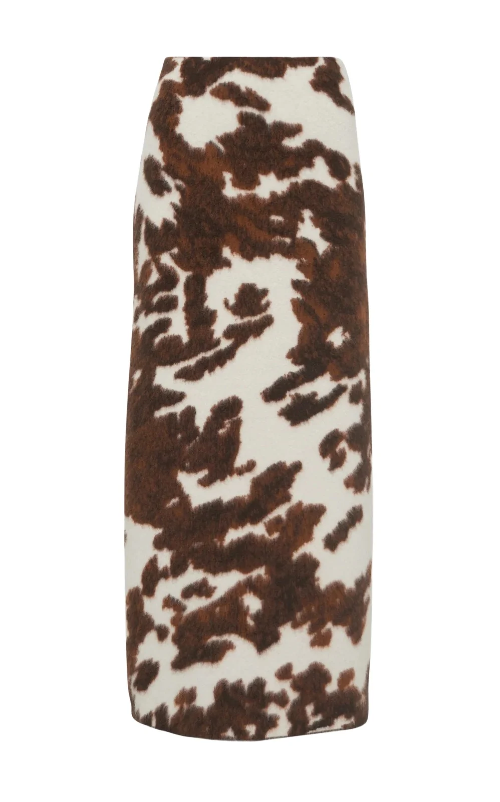 Gabriela Hearst Phaedra Knit Maxi Skirt in Ivory Cognac Multi Cashmere
