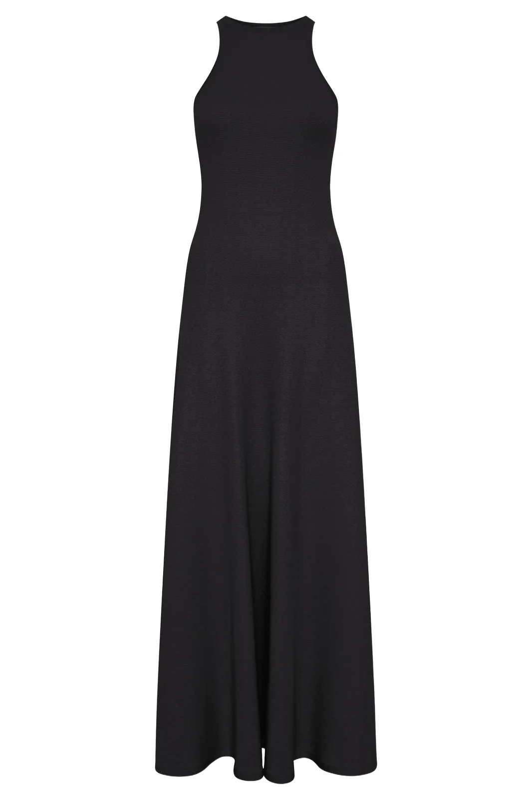 Gabriela Hearst Siren Knit Maxi Dress in Black Merino Wool