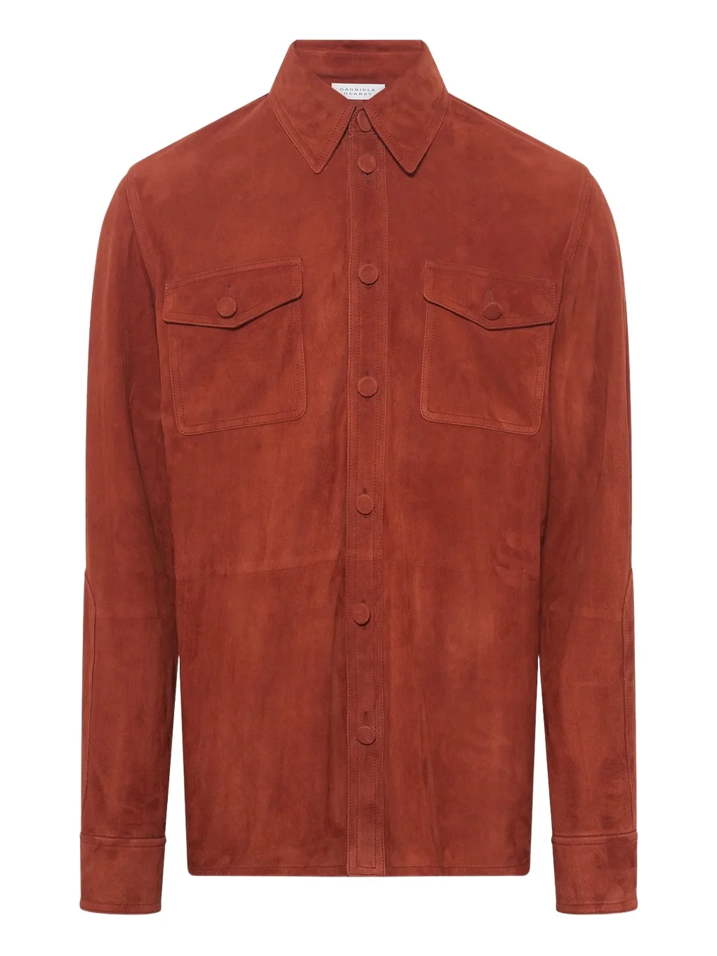Lucas Overshirt in Rust Suede