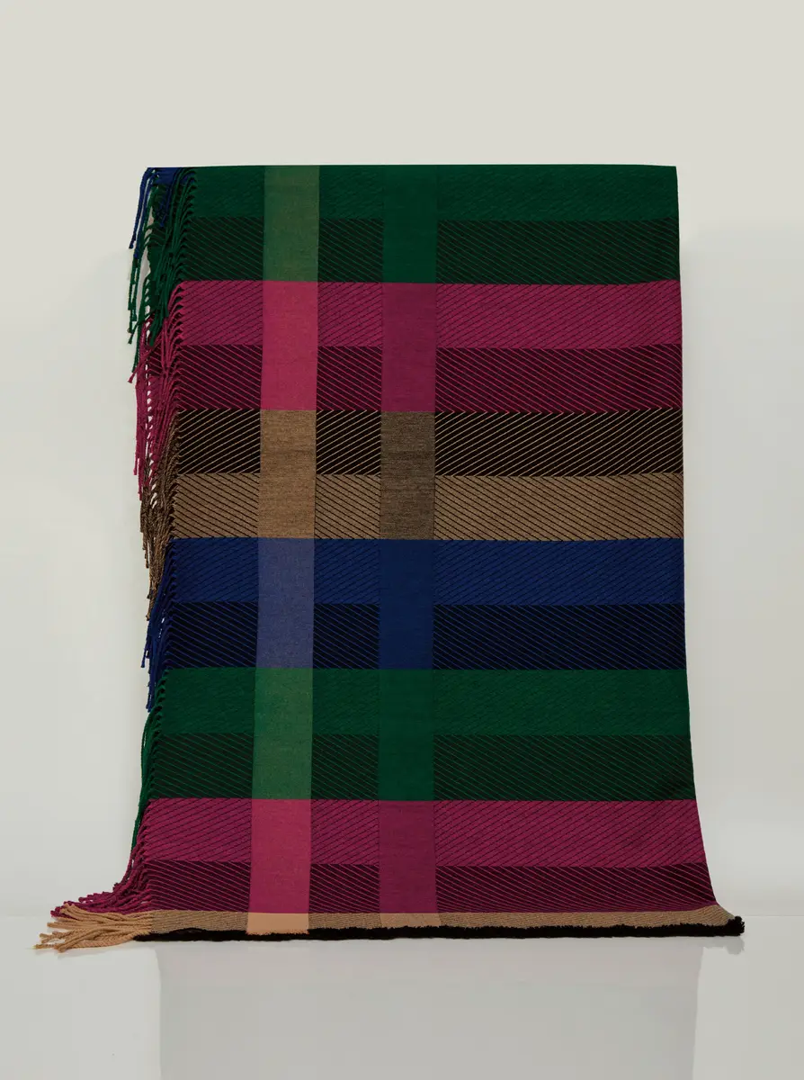 Gabriela Hearst Halo Plaid Blanket in Multi Cashmere | Thumbnail 2 Gabriela Hearst Halo Plaid Blanket in Multi Cashmere | Thumbnail 2